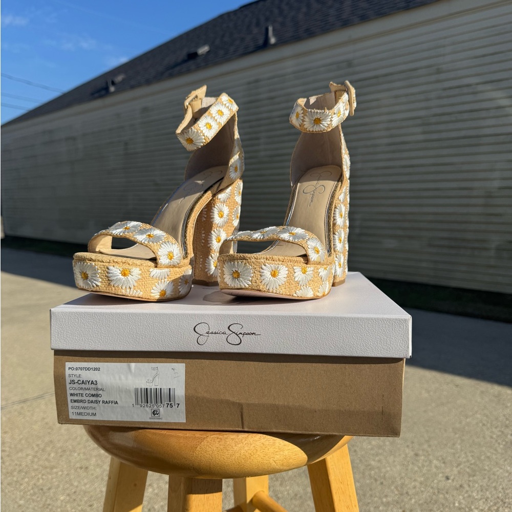 Jessica Simpson Women's Daisy Platform Sandals - Yellow